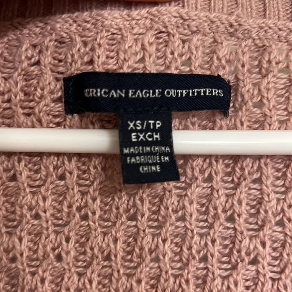 American Eagle Soft Blush Knit Longsleeve Sweater Size XS - Picture 4 of 8
